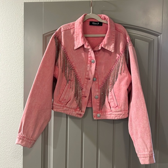Jackets & Blazers - Rhinestone Jean jacket
